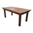 thumbnail image 1 of Best Redwood 60" Farmhouse Solid Wood Dining Table in Mission Brown Stain, 1 of 3