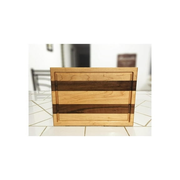 Best Redwood Mixed Maple and Walnut Edge grain with juice groove Cutting Board