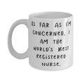 thumbnail image 1 of Best Registered nurse Gifts, As Far as I'm Concerned, I Am the Wld's Best, Reusable Christmas 15oz Mug Gifts F Men Women, 1 of 2