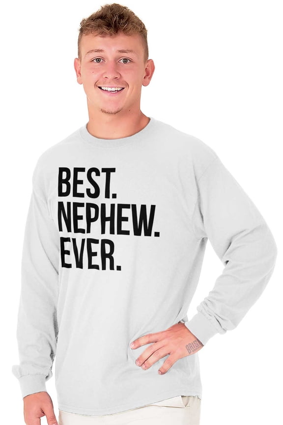 Best Relative Ever Long Sleeve T-Shirts Tees For Men Best Nephew Ever Family Aunt Uncle Child