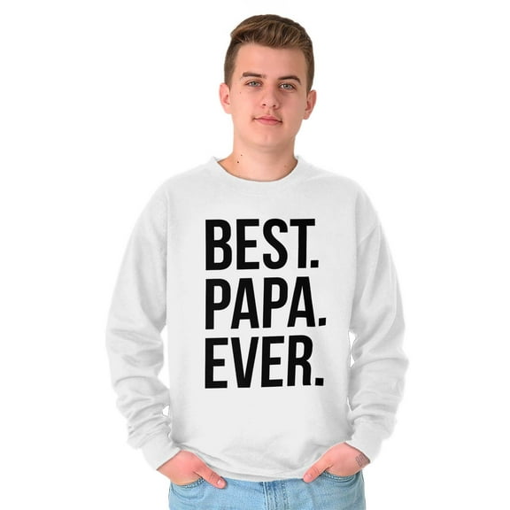 Best Relative Ever Mens Crewneck Pullover Sweat Shirt Worlds Okayest Papa Fathers Day Grandpa Gift