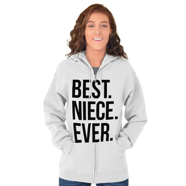 Best Relative Ever Womens Zipper Hoodies Sweat Shirts Best Niece Ever Family Relative Aunt Uncle