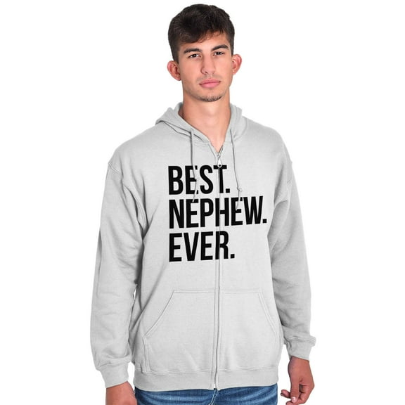 Best Relative Ever Zip Up Hooded Sweatshirts For Men Best Nephew Ever Family Aunt Uncle Child