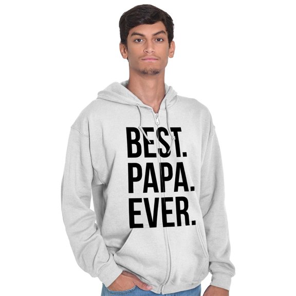 Best Relative Ever Zip Up Hooded Sweatshirts For Men Worlds Okayest Papa Fathers Day Grandpa Gift