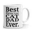 thumbnail image 1 of Best Rescue Cat Dad Ever Pet Owner Coffee Tea Ceramic Mug Office Work Cup Gift, 1 of 3