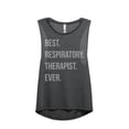 thumbnail image 1 of Best Respiratory Therapist Ever Women's Fashion Sleeveless Muscle Workout Yoga Tank Top Charcoal Grey Large, 1 of 3