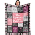 thumbnail image 1 of Best Retirement Gift for Woman 2025, Happy Retirement Gifts for Teacher/Coworker, The Queen Has Retired Gift for Women, Farewell/Leaving/Going Away Gifts, Funny Retired Blanket, 1 of 7