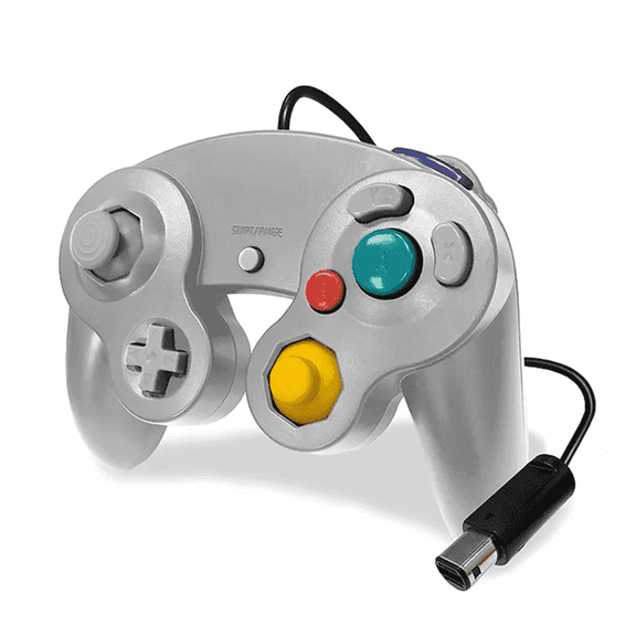 RetroFam Gamecube Controller for Gamecube Gaming Console, Silver