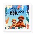 thumbnail image 1 of Best Rhodesian Ridgeback Dad Ever Happy Father's Day Vinyl Sticker Ridgebacks Dog Lover Gifts Waterproof Decal Art Decor - 02006, 1 of 5