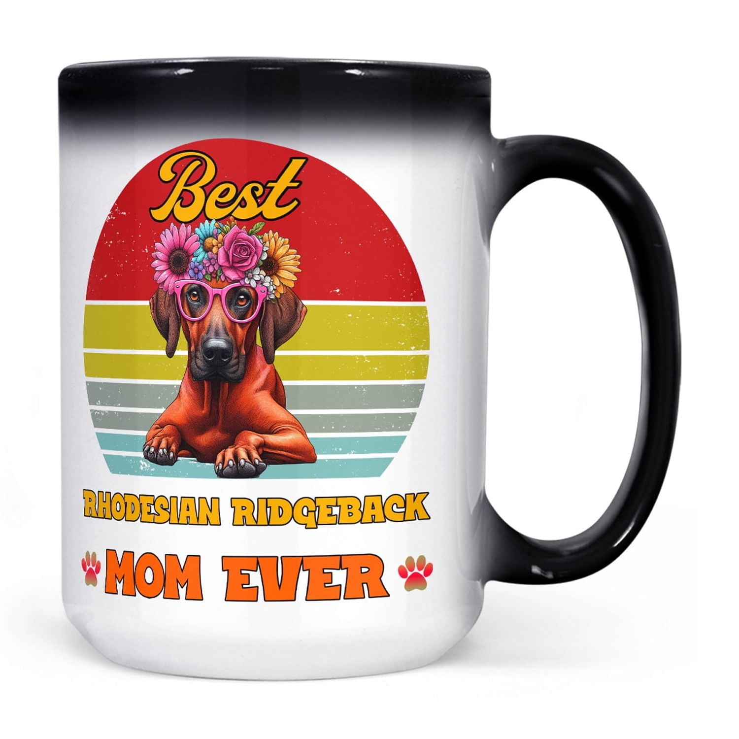 Best Rhodesian Ridgeback Mom Ever Happy Mother #39 s Day Heat Color Best Rhodesian Ridgeback Mom Ever Happy Mother #39 s Day Heat Color