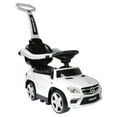 thumbnail image 1 of Best Ride On Cars Baby 4-in-1 Mercedes Push Car Stroller with LED Lights, White, 1 of 12
