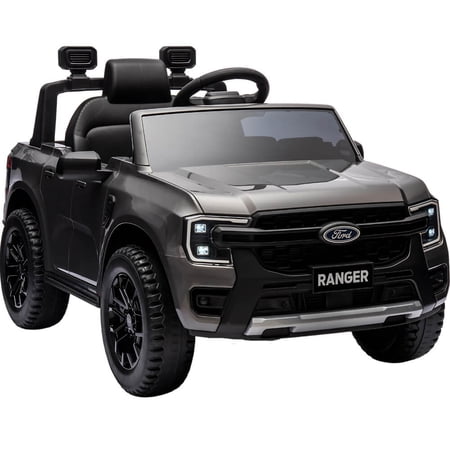 Best Ride On Cars Kids Electric Vehicle Ford Ranger - Gray
