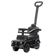 BEST RIDE ON CARS Mercedes G-Wagon 3 in 1 Push Car -Black