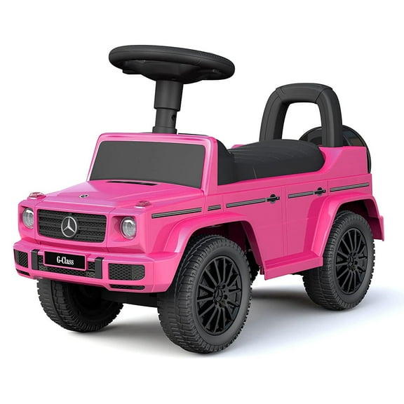 Best Ride On Cars Kids Stroller Mercedes G-Wagon Push Car, Pink