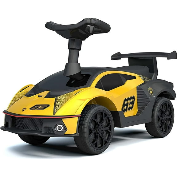 Best Ride On Cars Lamborghini Essenza SCV12 Ride On Push Car for Boys and Girls - Yellow