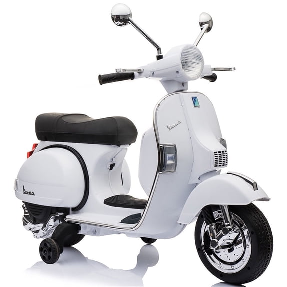 Best Ride On Cars - Vespa Electric Scooter for Kids-Color:White