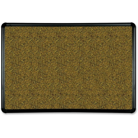 Best-Rite Black Splash-Cork Board, 36 x 24, Natural Cork, Black Frame