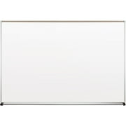 Dry Erase Board, Steel, 48 in, 72 in, Aluminum Frame, White, Gloss 219AG