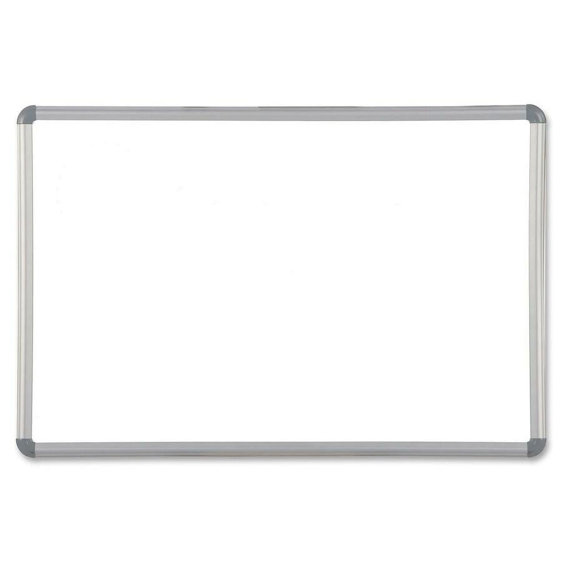 Best-Rite Magne-Rite Magnetic Dry Erase Board, 36 x 24, White, Silver Frame