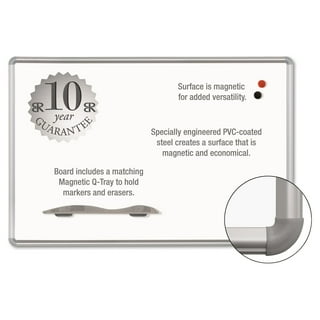 Magne-Rite Magnetic Dry Erase Board, 72 x 48, White Surface, Silver Aluminum Frame Magne-Rite Magnetic Dry Erase Board, 72 x 48, White Surface, Silver Aluminum Frame