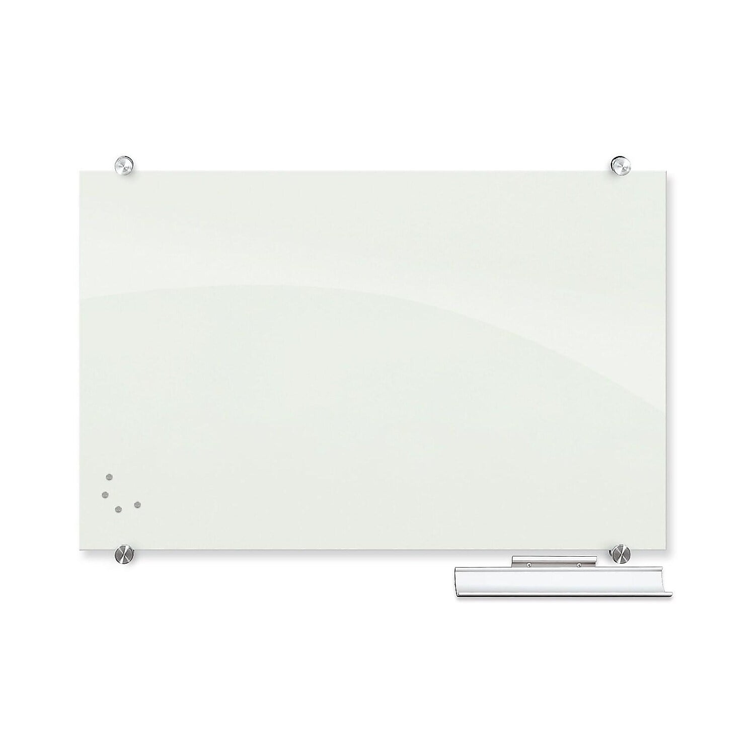 BestRite Visionary Glass Board Frameless White Glossy 36" x