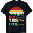 thumbnail image 1 of Best Roommate Ever Cool Retro Vintage Roommate Birthday Gift T-Shirt, 1 of 3