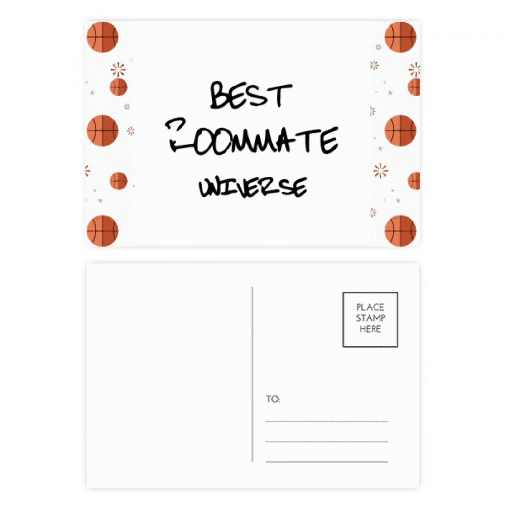 Best Roommate Universe Graduation season Basketball Postcard Set Thanks Card Mailing Side 20pcs
