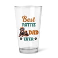 thumbnail image 1 of Best Rottweiler Dad Ever Happy Father's Day 16oz Pint Beer Glass Mug Rottie Dog Lover Gifts Idea Beer Glasses Cup - 02006, 1 of 5