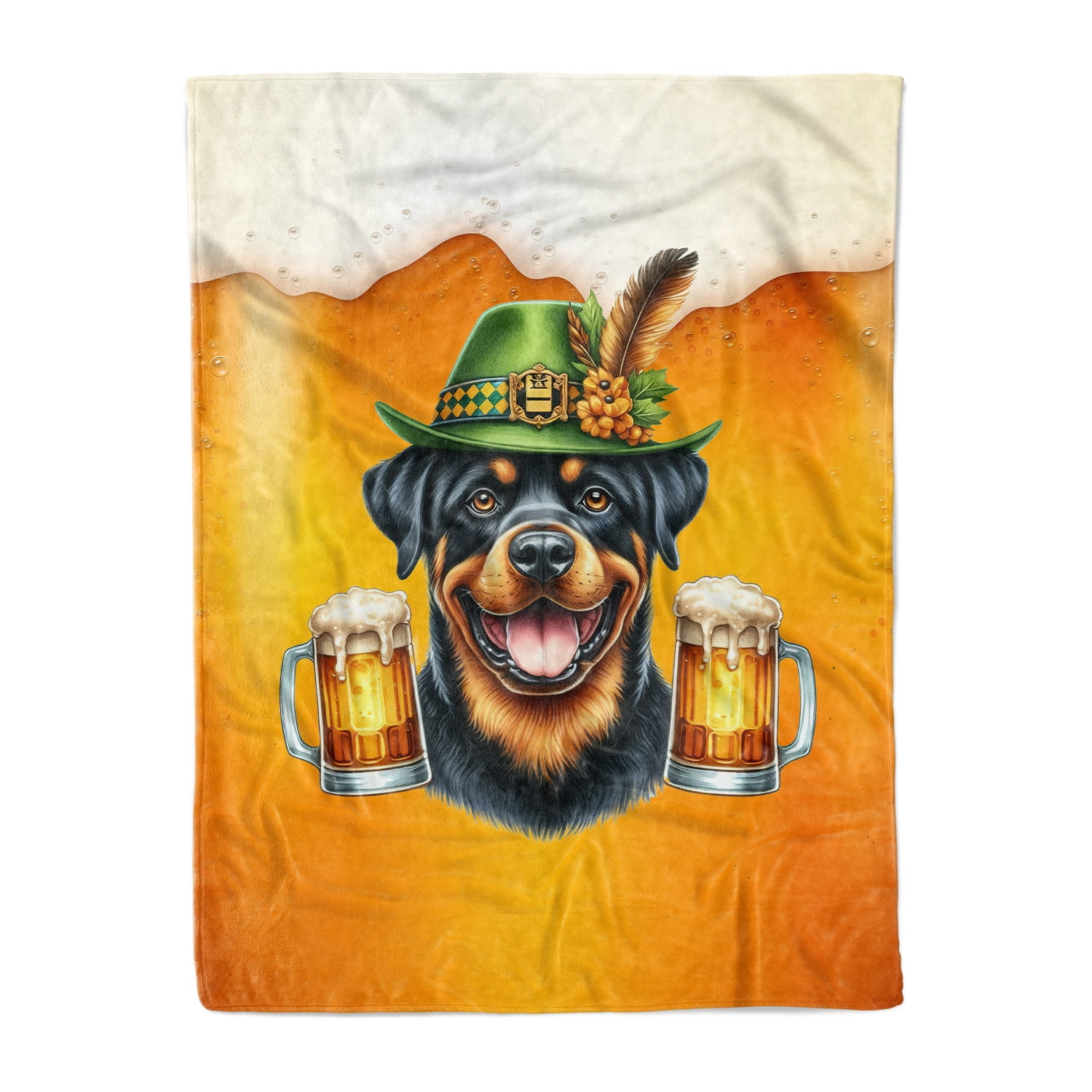 Best Rottweiler Dad Proud Beer Lover Happy Oktoberfest Cozy Fleece ...