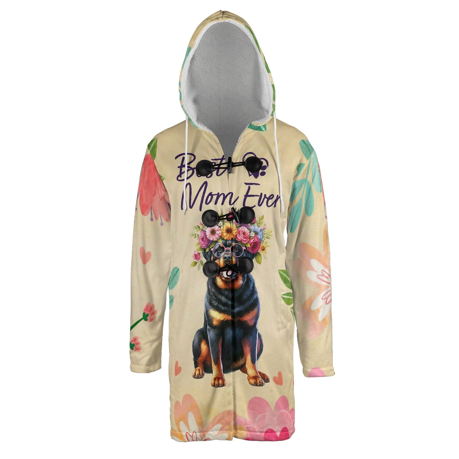 Best Rottweiler Mom Ever Happy Mother's Day All Over Print 3D Hooded ...