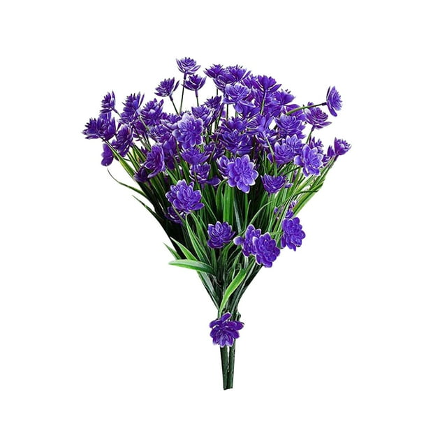 Best Sale! 2Pcs Artificial Flowers Fake Flowers Outdoor Uv Protection