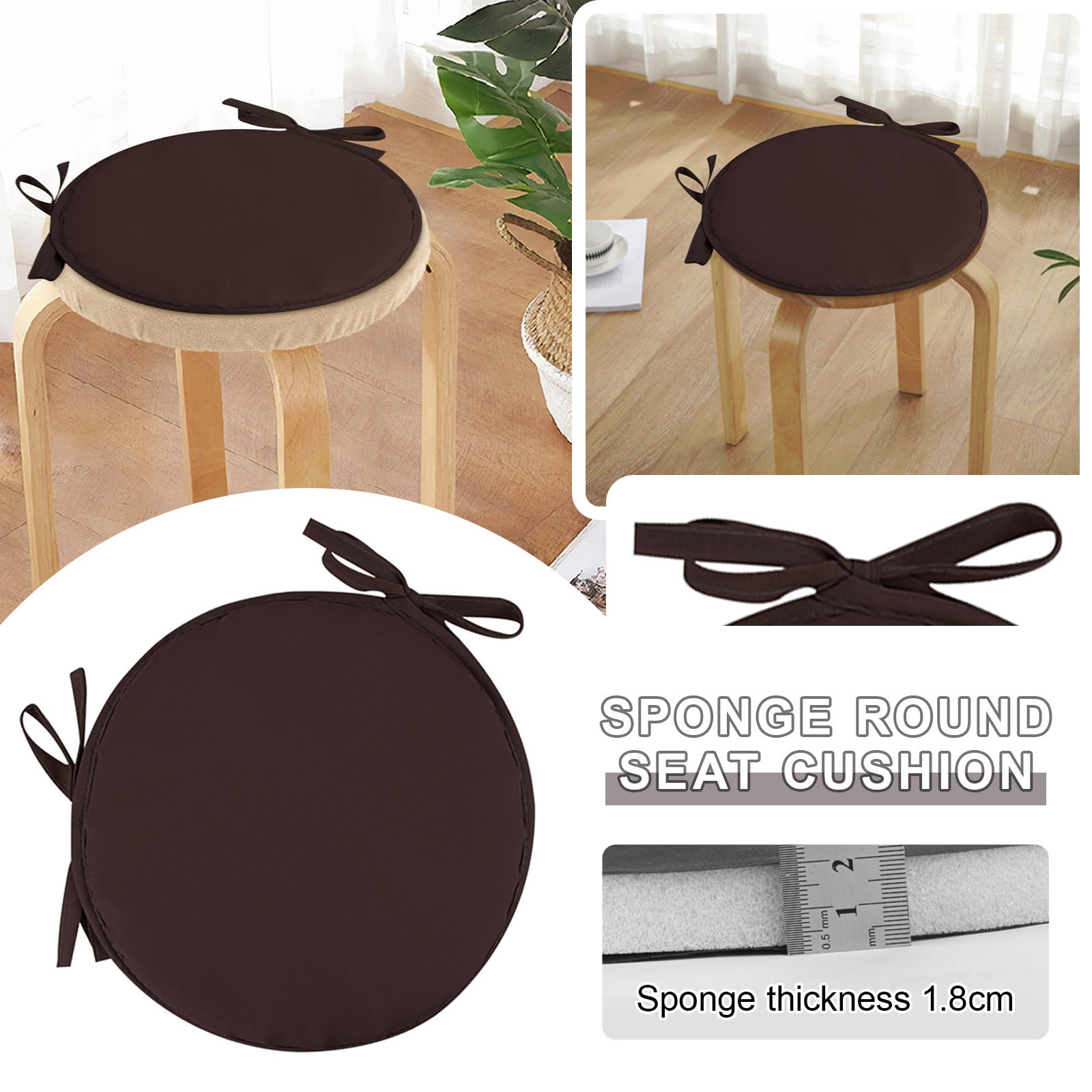Best Sale! Round Cushion Dining Chair Cushion Solid Color Round Chair