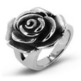 thumbnail image 1 of Best Sale! WEANT Womens 925 Sterling Silver Rose Stainless Steel Cocktail Ring Gift Jewelry Gift Summer Jewelry Silver, 1 of 5