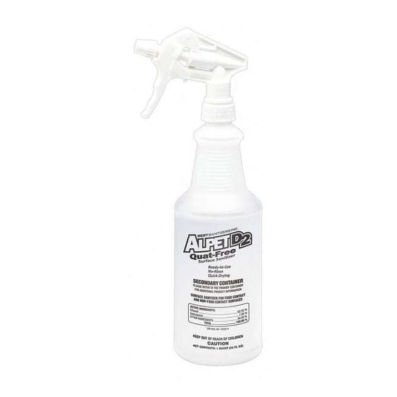 Best Sanitizers Trigger Spray Bottle,32 oz.,Clear,PK12 SS20014