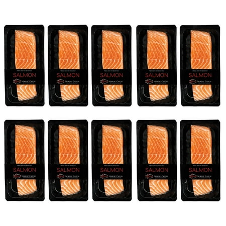 Best Sashimi Grade Salmon Fillet, Never Frozen From Iceland 10.6oz (20 servings) - Nordic Catch