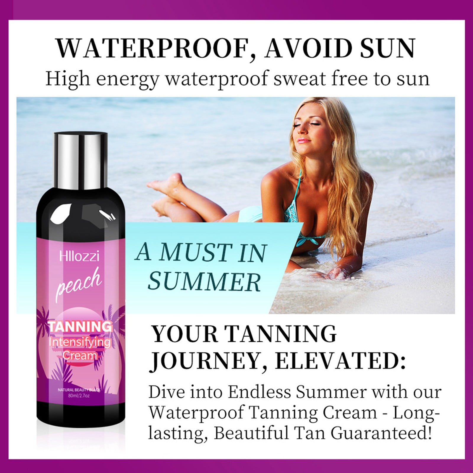 Best Sell, Beauty Products, Intensified Tanning Lotion Natural Leather