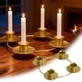 thumbnail image 1 of Best Seller Advent Wreath Candle Holder, Round Gold Metal Candle Stand For 4 Candles, Christmas Decoration, 1 of 5