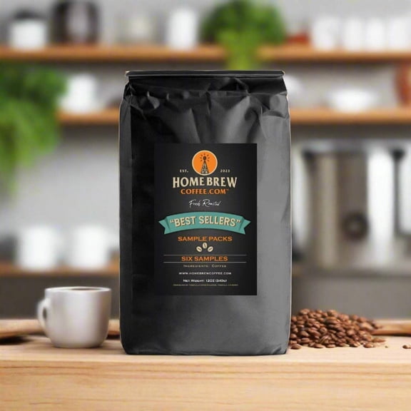 "Best Sellers" (Sample Pack) coffees, Six, 2 ounce packs
