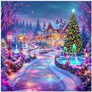 Best-Selling 5D Diamond Painting Kit   Landscape Art Set for Living Room & Bedroom Decor 40 40 cm, Unframed