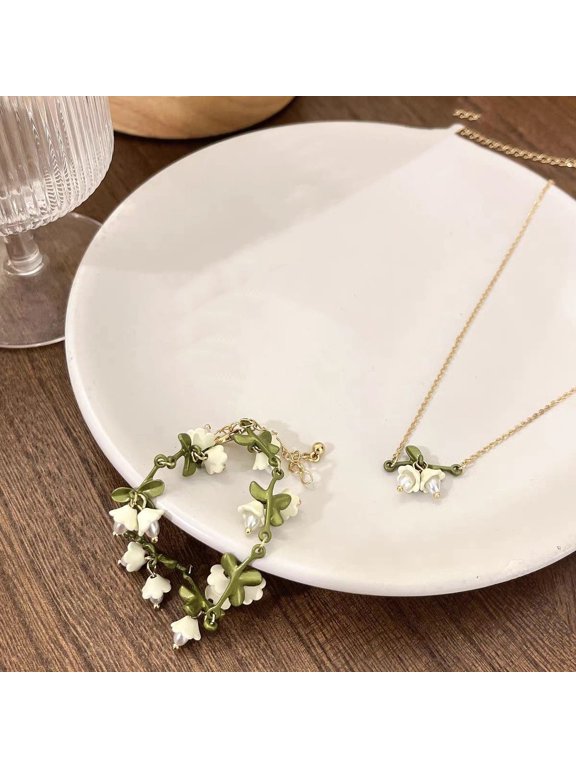 Best-Selling Enchanted Lily of the Valley Bracelet - Vintage Artisanal Boho Chic Jewelry for Girls