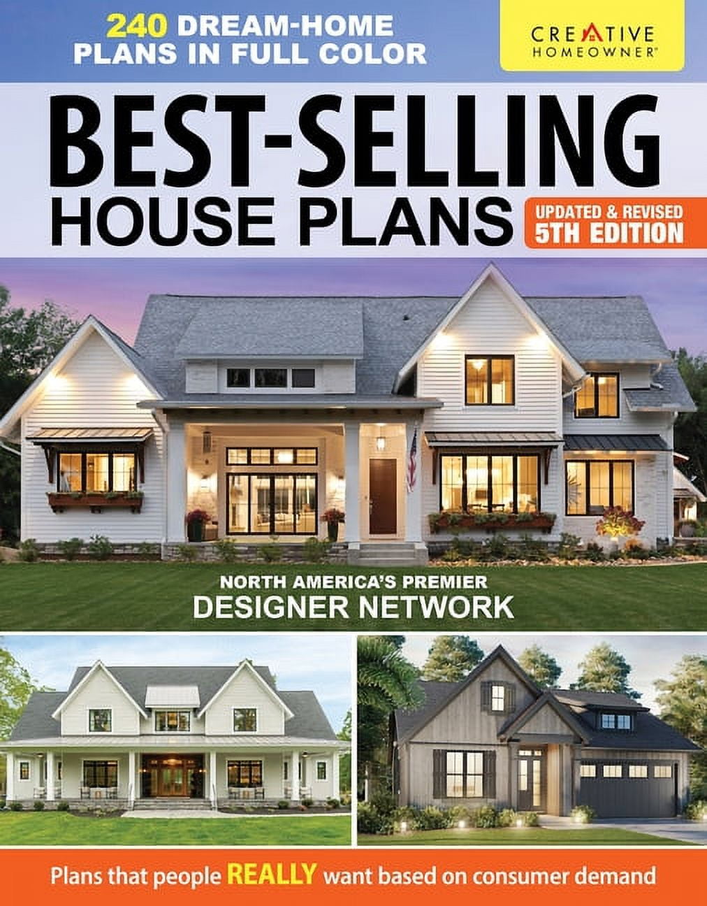 Best-Selling House Plans, Updated & Revised 5th Edition: Over 240 Dream-Home Plans in Full Color, (Paperback)