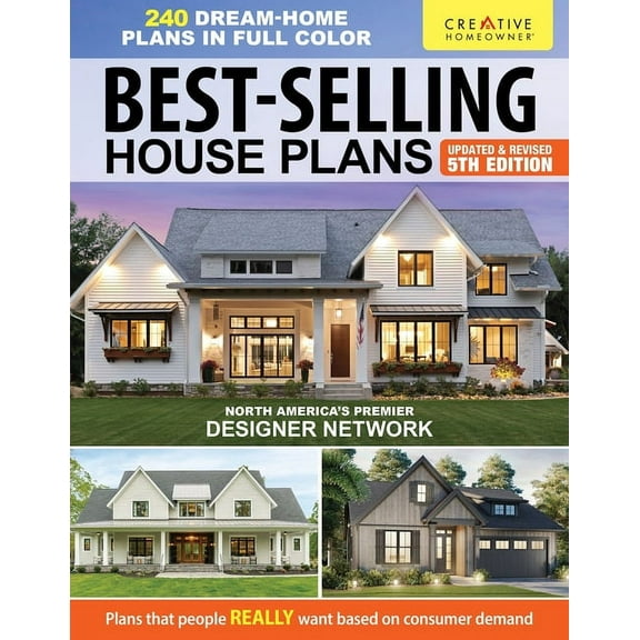 Best-Selling House Plans, Updated & Revised 5th Edition: Over 240 Dream-Home Plans in Full Color, (Paperback)