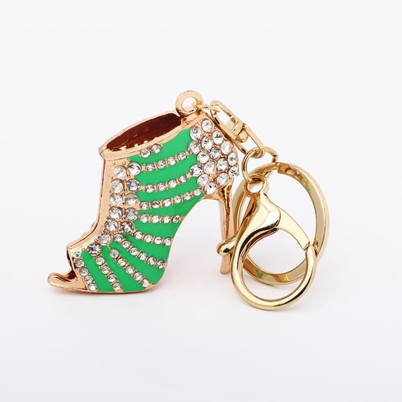 Best-Selling Rhinestone High Heel Keychain - Creative Accessory for Women, Purse and Car Charm
