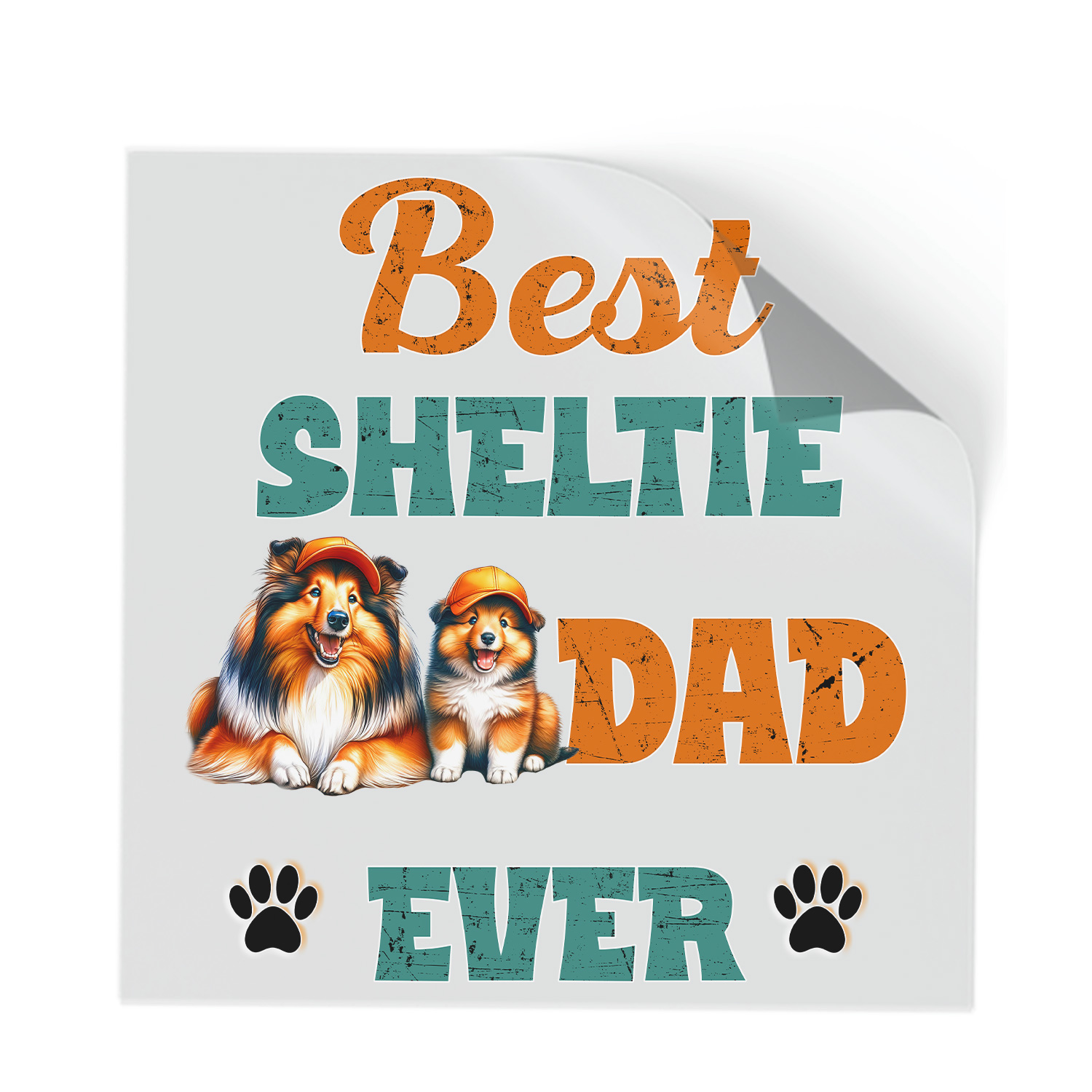 Lancy's Artwork 'I Love My Sheltie' Car Sticker - Oval Dog Breed Vinyl Decal For Windows, Trucks, Laptops & More