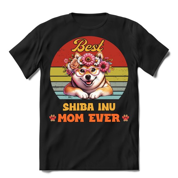 Best Shiba Inu Mom Ever Happy Mother's Day Shirt T-shirt Unisex Merch Shibas Dog Lovers Gifts Idea - 02002