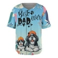 thumbnail image 1 of Best Shih Tzu Dad Ever Happy Father's Day All Over Print 3D Baseball Shirt Lion Dog Lover Gifts Softball Sport - 02006, 1 of 6