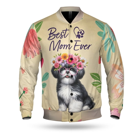 Best Shih Tzu Mom Ever Happy Mother's Day All Over Print 3D Baseball ...