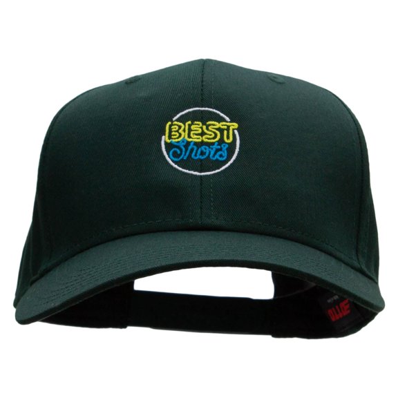 Best Shots Embroidered Cotton Twill Pro Style Cap - Dk Green OSFM
