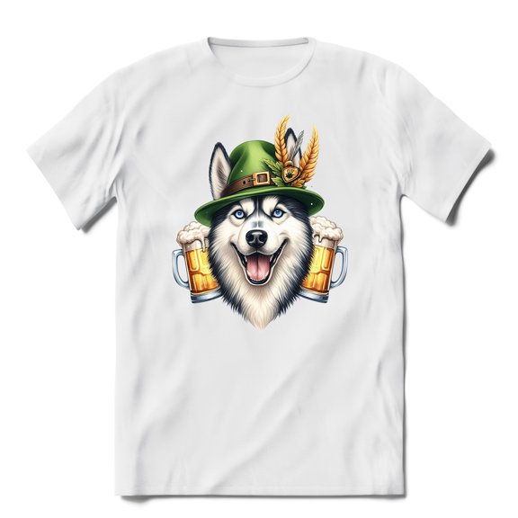 Best Siberian Husky Dad Proud Beer Lover Happy Oktoberfest Shirt T-shirt Unisex Merch Husky Dog Lover Gifts - 02016