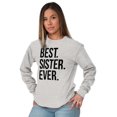 thumbnail image 1 of Best Sister Ever Siblings Family Joke Women Plus Size Long Sleeve Graphic Tee Brisco Brands 3X, 1 of 5